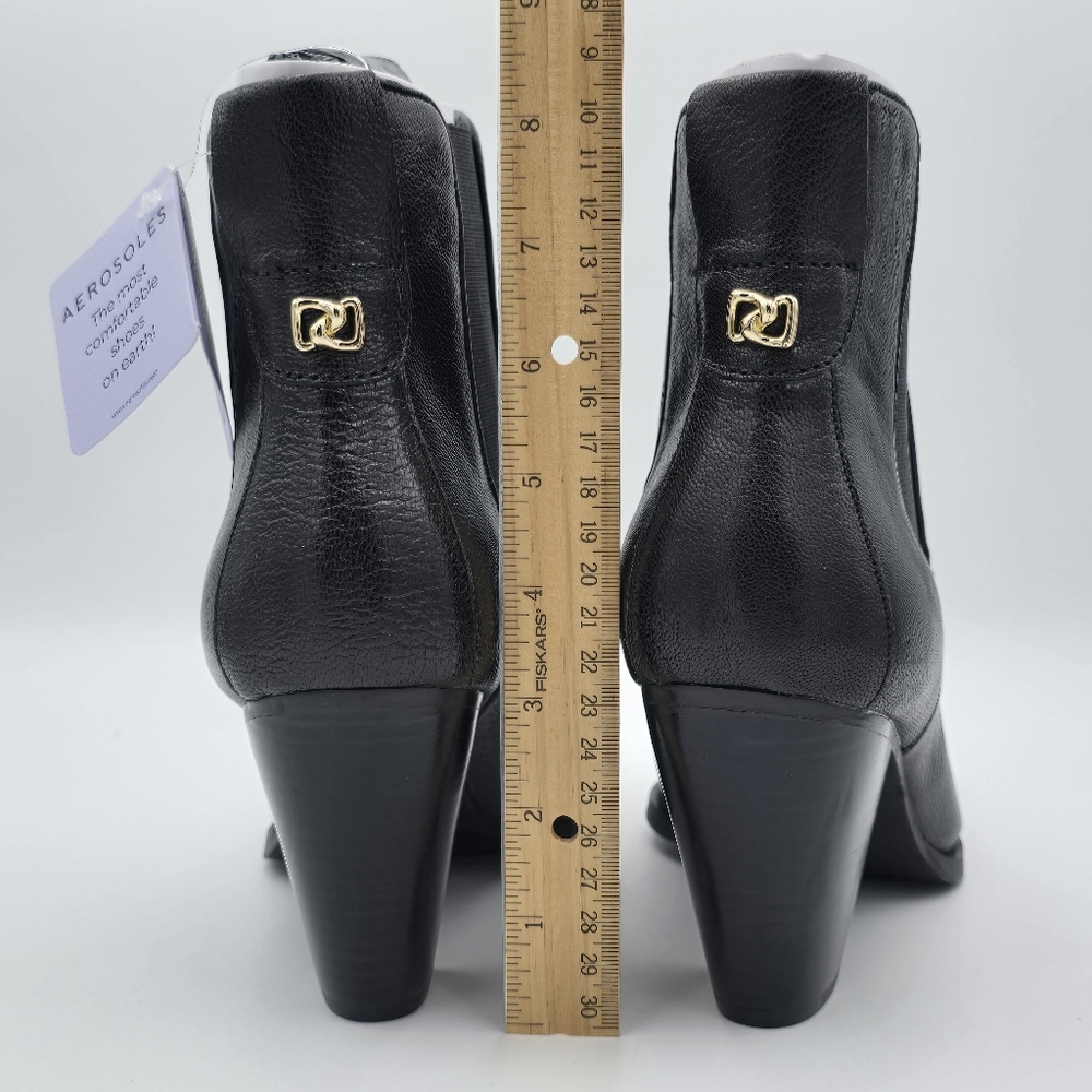 NWT AEROSOLES Lido Mid-Calf Pull-On Heeled Booties, Women's 11M - Picture 8 of 16